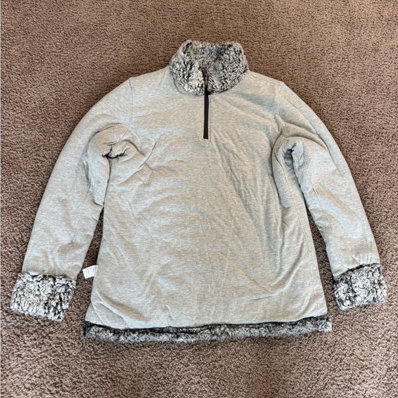 Weatherproof Vintage Women's Zipped Sherpa Pullover. - Picture 6 of 7
